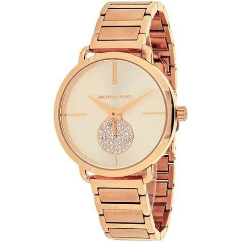 michael kors damenuhr mk3640|Michael Kors MK3640 37mm Rose Gold Sapphire Crystal Case .